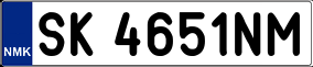 Truck License Plate